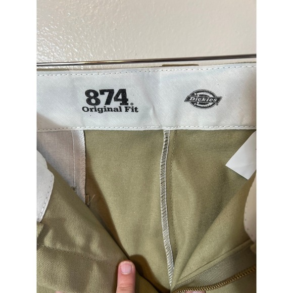 Dickies Men's 874 Original Fit Classic Work Pants 38x29 Khaki Tan - Picture 5 of 6